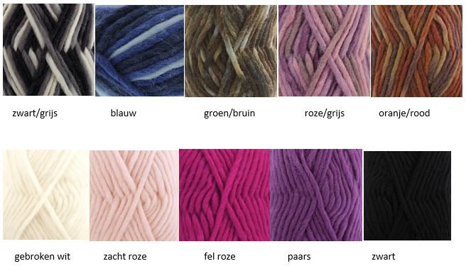 kleuropties wol